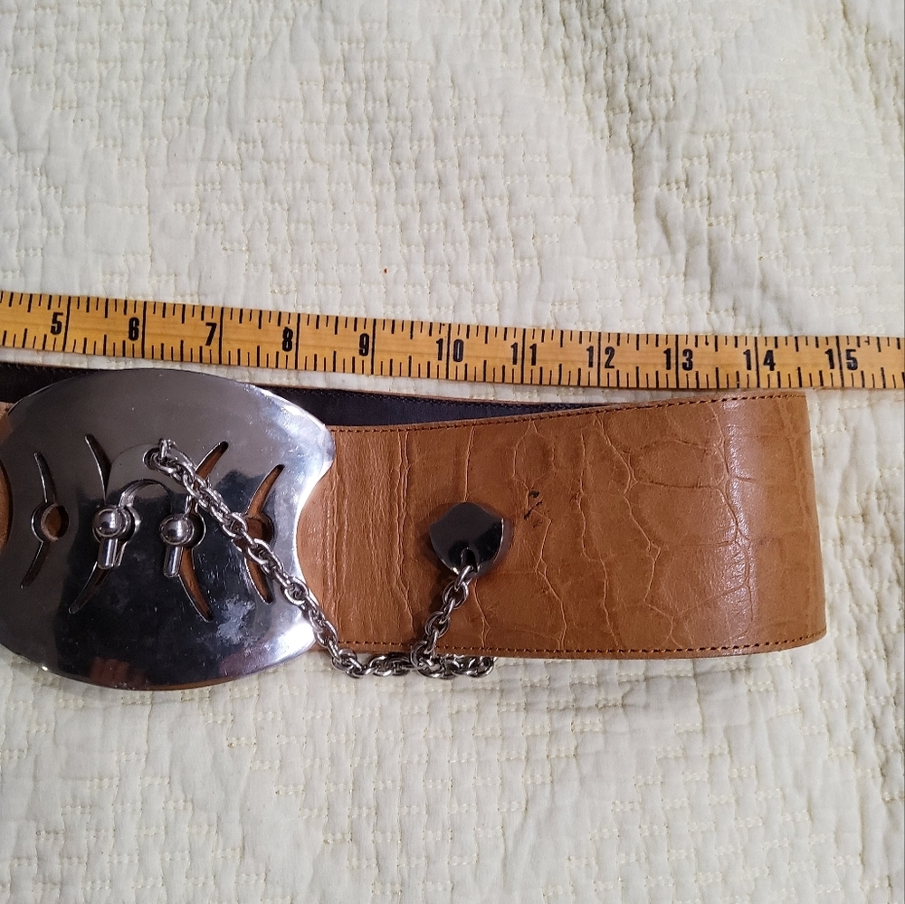 Cuir Veritable Made in France Equestrian Belt Size M - Picture 9 of 11